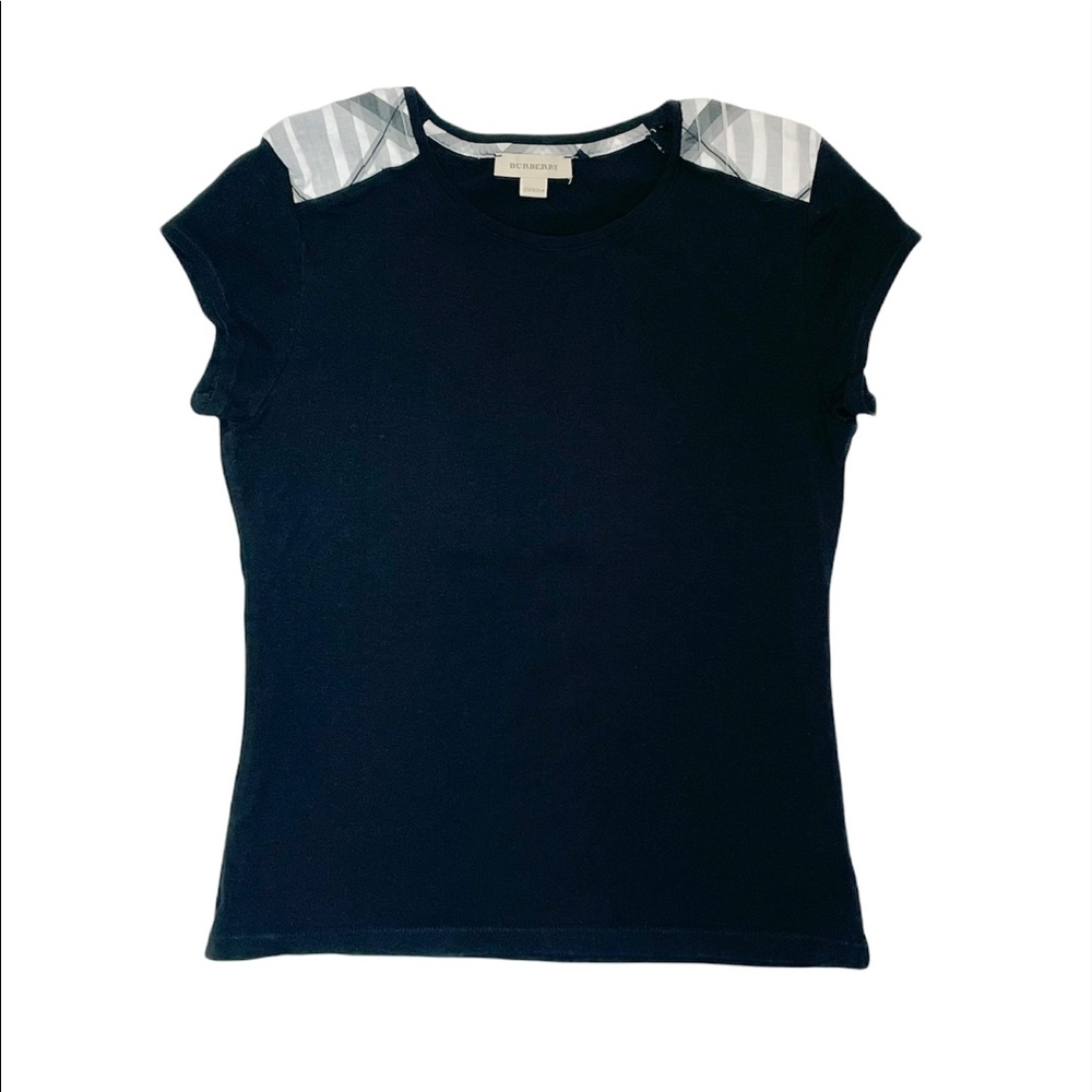 Girls Burberry Short Sleeve Black T-shirt